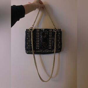 Halston Heritage Sequin & Stud Crossbody/Clutch
